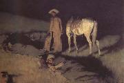 Frederic Remington In from the Night Herd (mk43) Germany oil painting artist